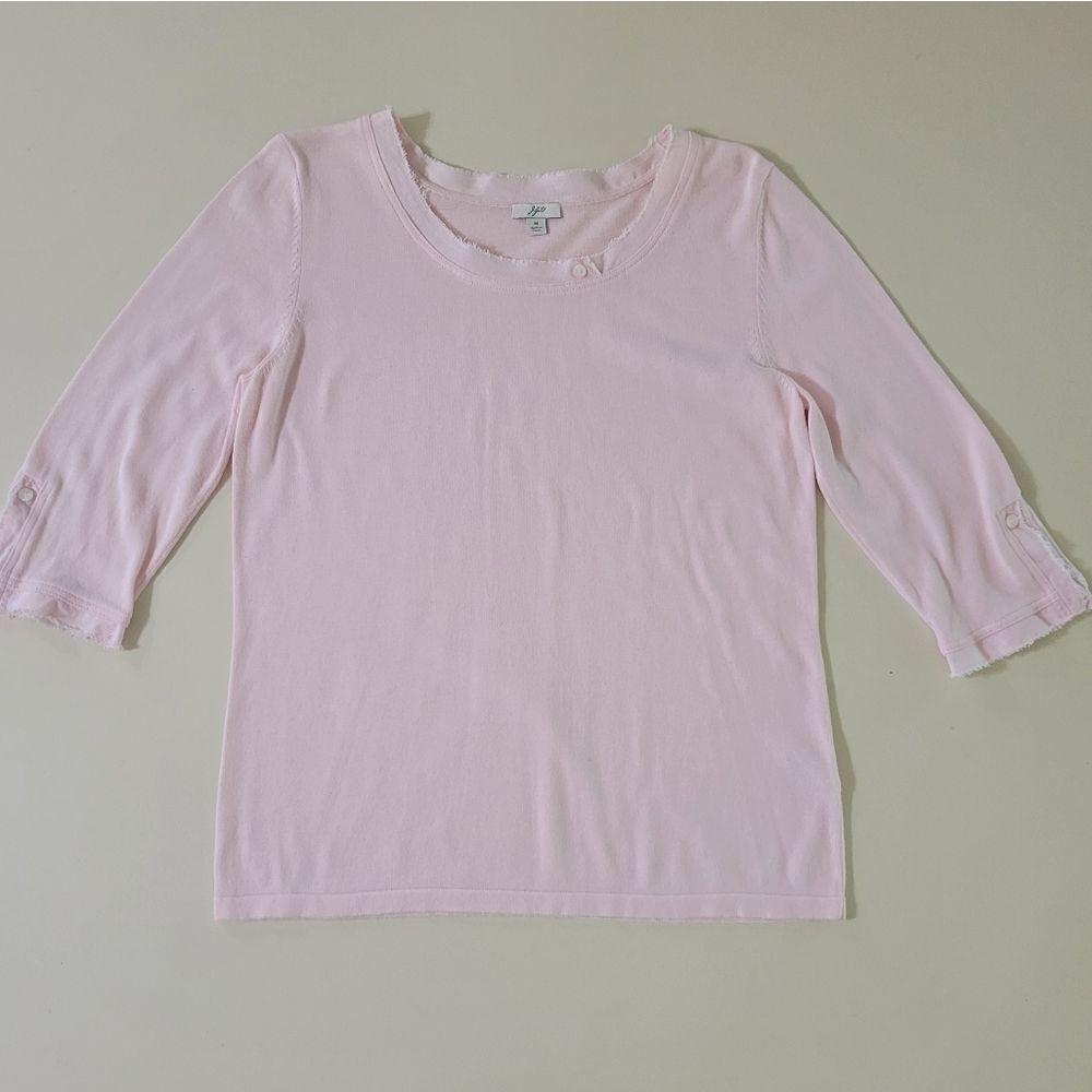 J.Jill Women's Pink 3/4 Sleeve Top